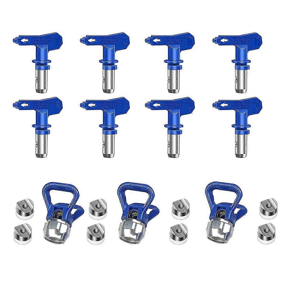 8pcs Airless Paint Nozzles Set Reversible Spray Tips Airless Paint Sprayer Nozzle Tips Airless Spra