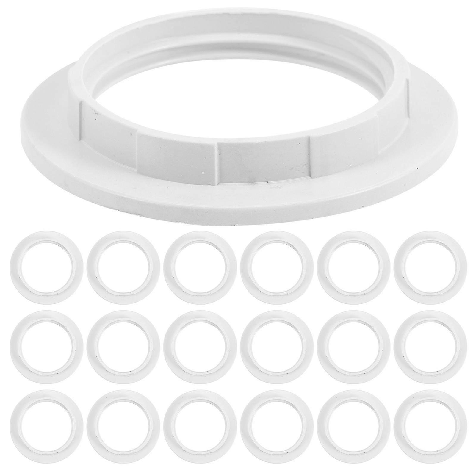 20pcs Lamp Shade Holder E27 Light Socket Collar Ring Replacement Lamp Shade Adapters