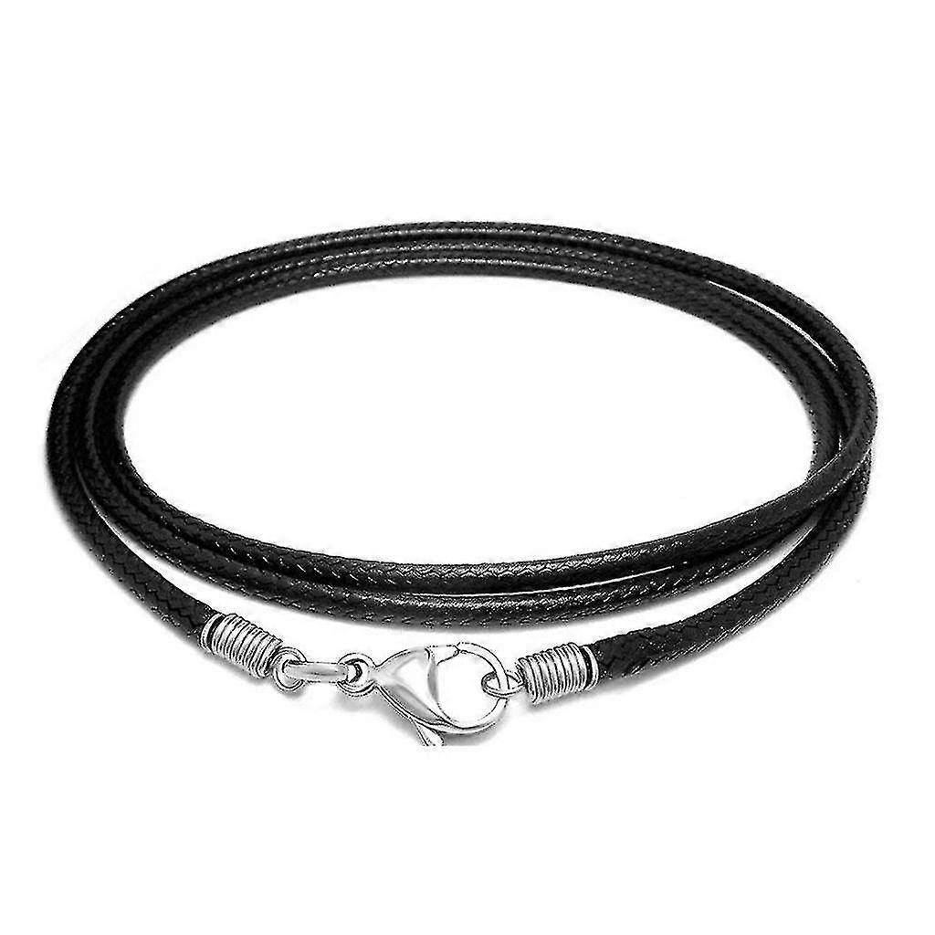2mm Leathers Cord With Lobster Clasp For Necklace Pendant Bracelet String