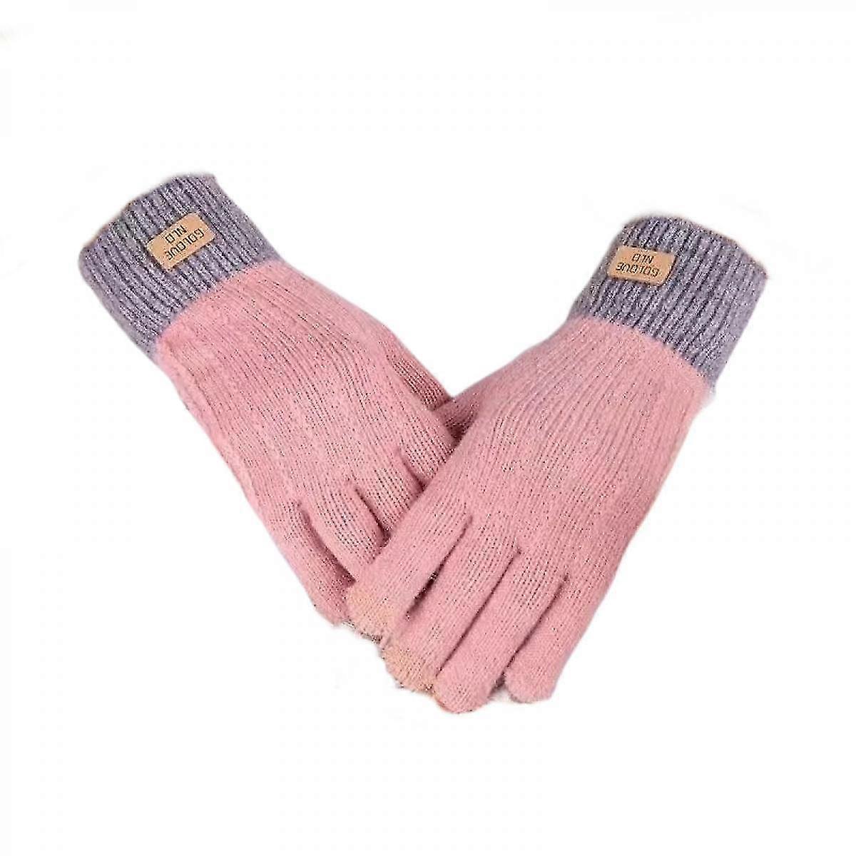 Kadın Tam Parmaklar Eldiven Bayan Eldiven Eldiven Eldiven Örme