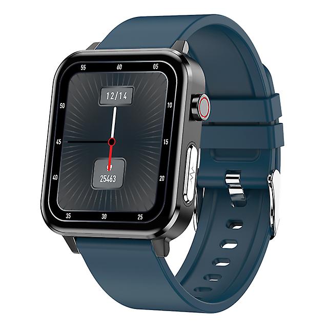 Ecg Smart Watch E86 Men Ip68 Waterproof 1.7inch Support Blood Oxygen Body Temperature For Android Ios Wristband