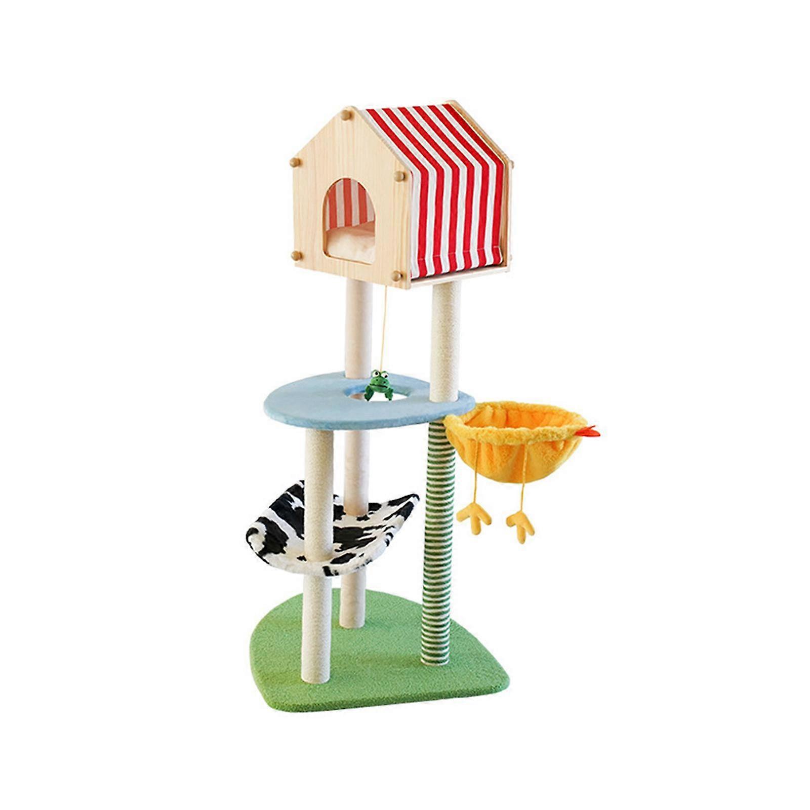 Cat Tree for Indoor Cats Stable Wear Resistant Grinding Claw Scratching Post Style A