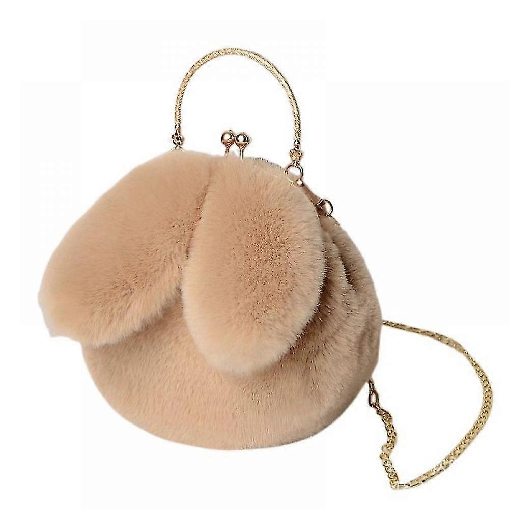 Plush Rabbit Backpack Handbag Single Double Shoulder Slant Span Bag