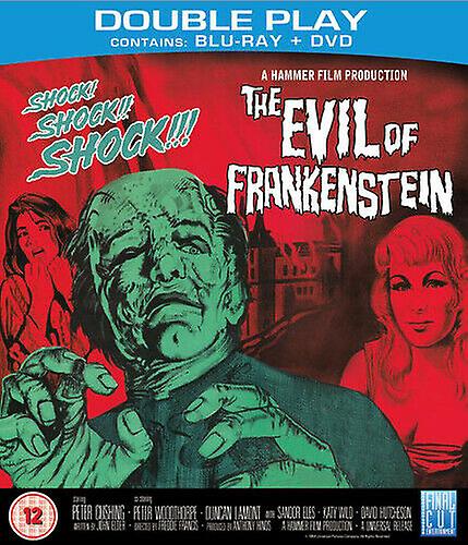The Evil of Frankenstein DVD (2013) Peter Cushing Francis (DIR) cert 12 2 - Region 2