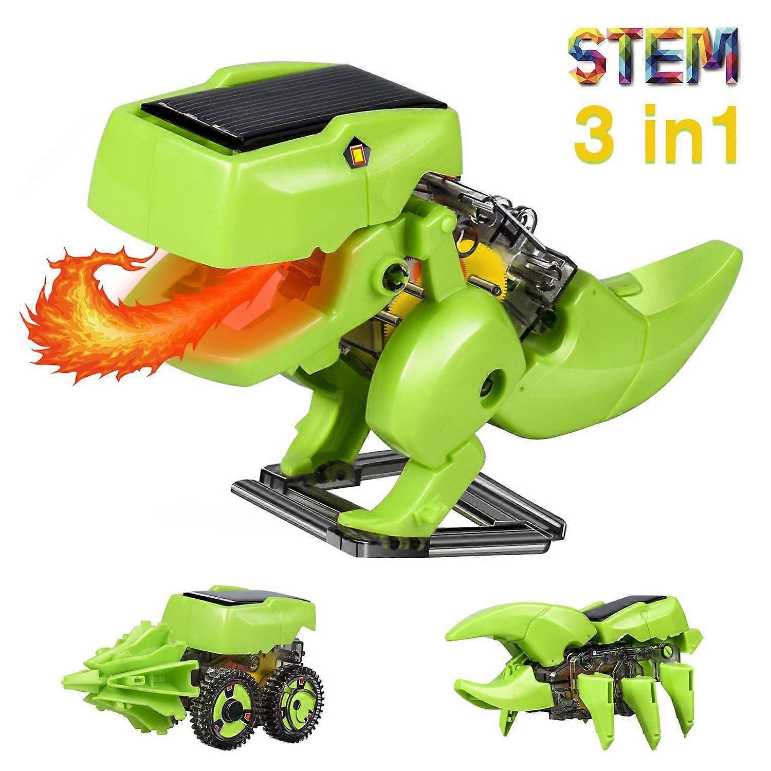 3 i 1 Solar Dinosaur Robot Leksak