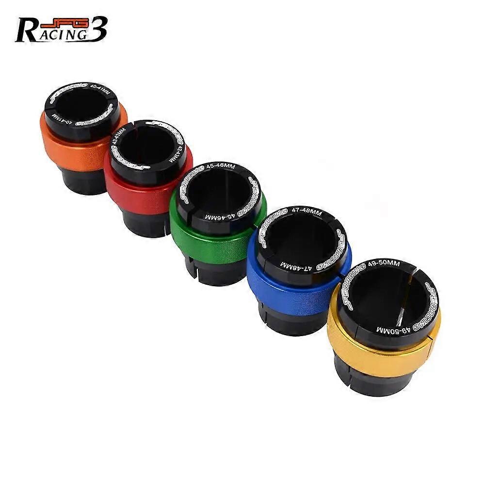 Universal 47-48mm CNC Fork Seal Driver Tool Kit – Anodized Aluminum, Fits Honda Yamaha Suzuki Kawasaki