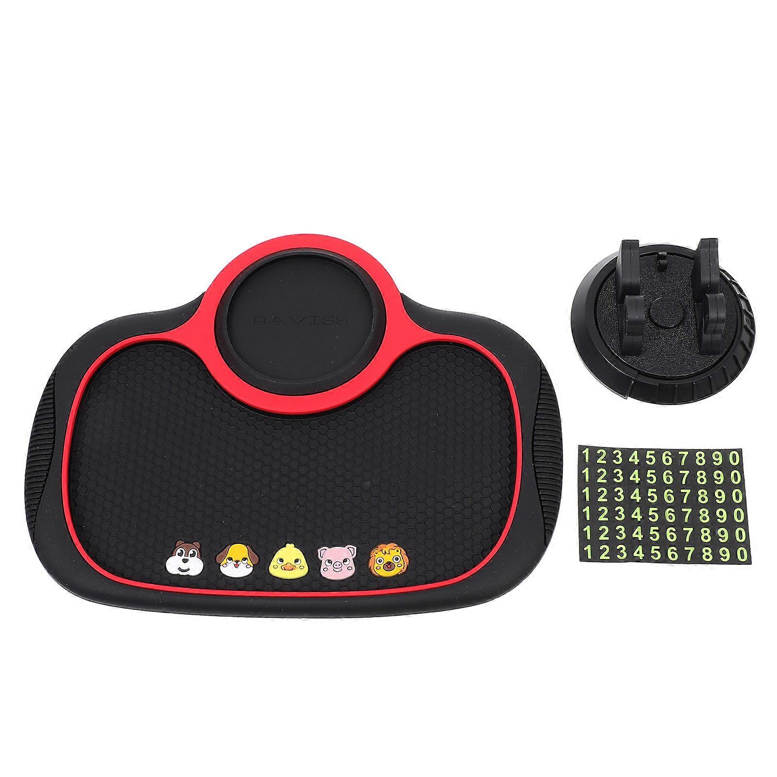 Car Dashboard Anti-Slip Plastic Mat Auto Non-Slip Cushion for Decoration Random Style