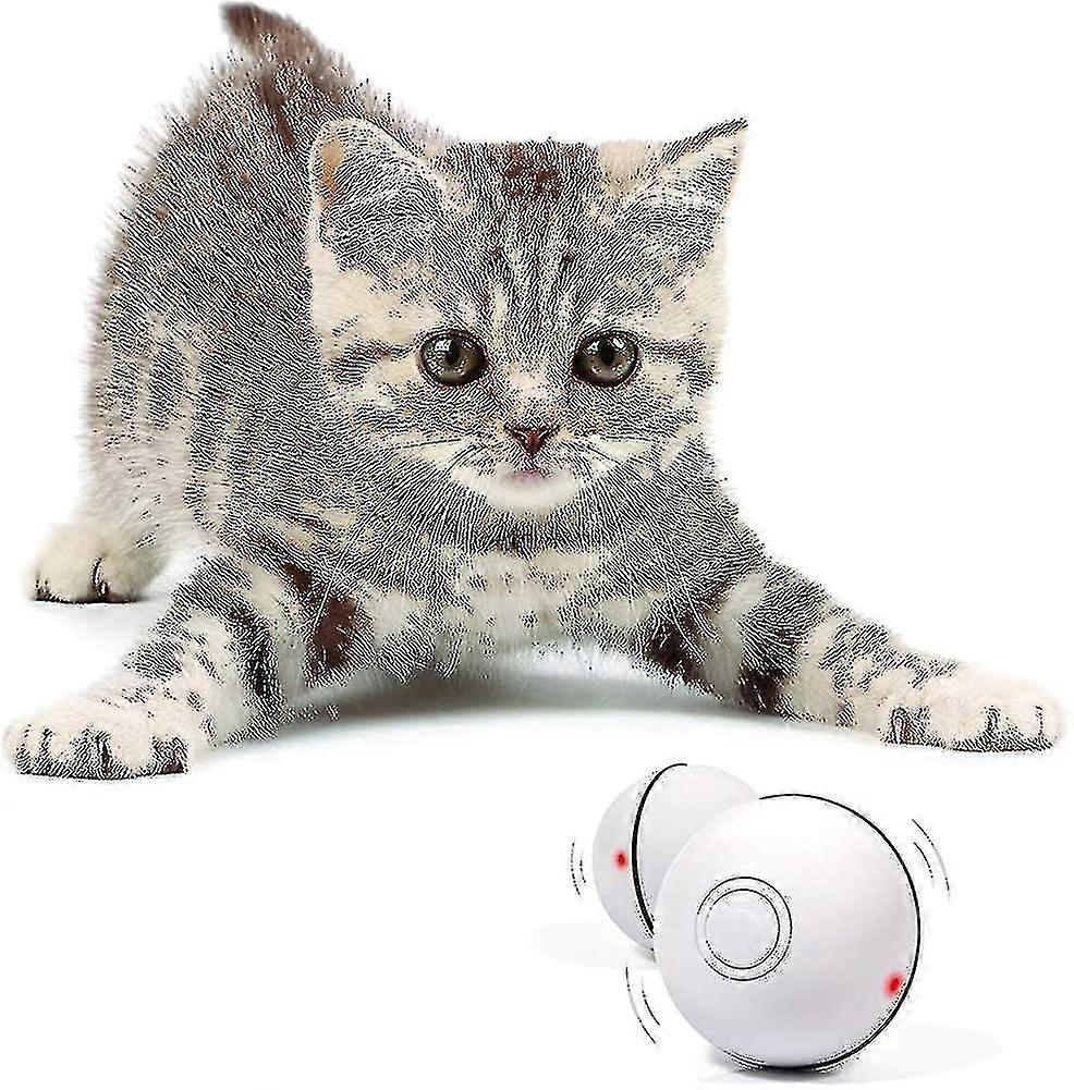 Smart Interactive Cat Toy - Newest Version 360 Degree Self Rotating Ball, Usb