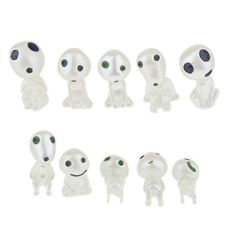 Ghibli Kodama Tree Spirit Princess Mononoke Mini Action Figure Glow In Dark Luminous Elf Tree