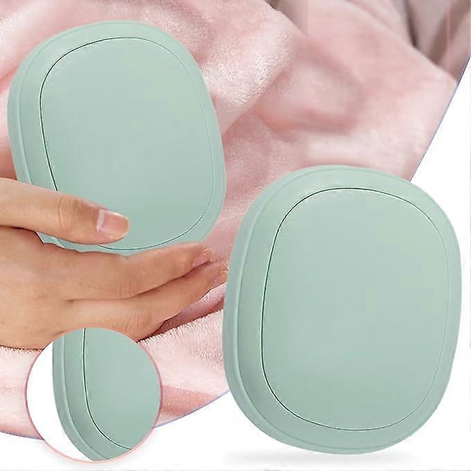Portable Mini Hand Warmers Rechargeable, Reusable Warmer Heater, Hands Single-Sided with USB Charging and Winter 2, Gifts Warmer, Green