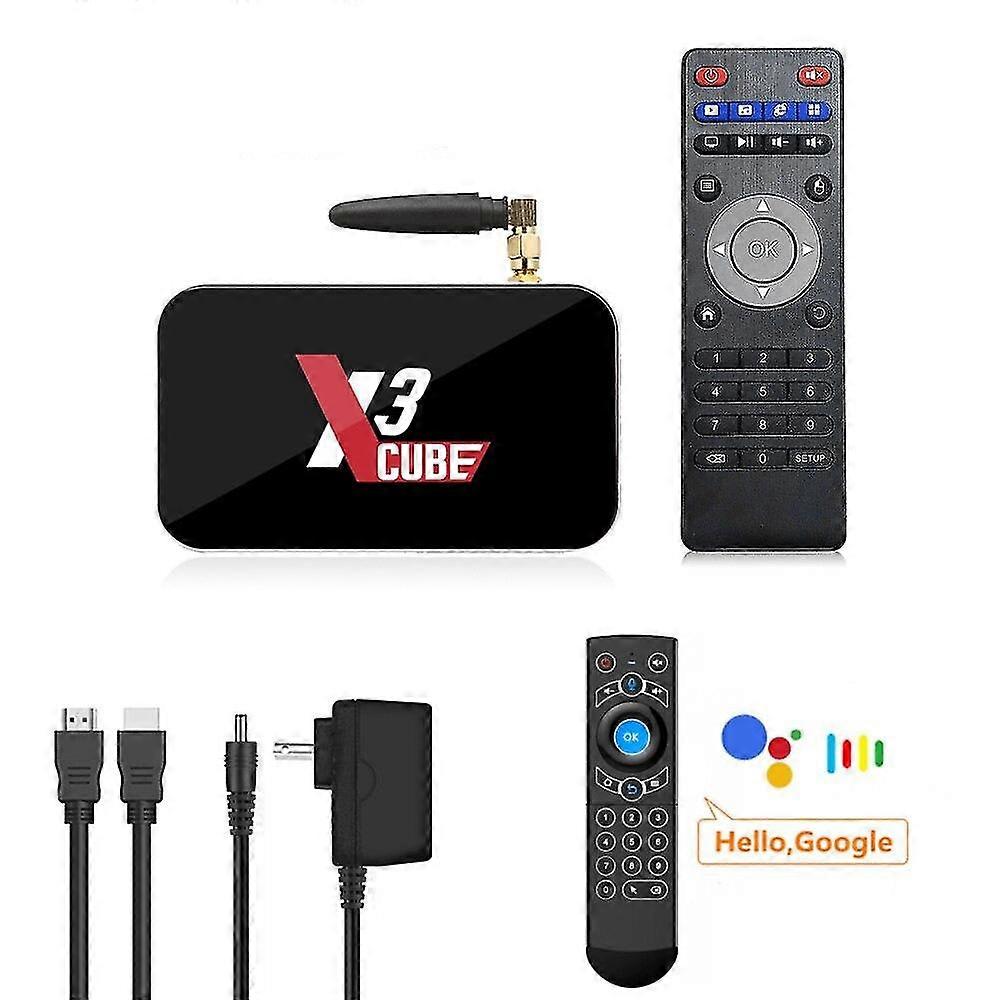 X3 pro 4gb ddr4 32gb tv box android 9.0 amlogic s905x3 tvbox x3 plus 64gb set top box wifi 1000m bt player x3 cube 2gb16g