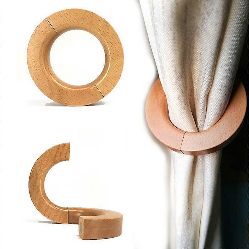 Wooden Curtain Tiebacks Holdbacks Classic Retro