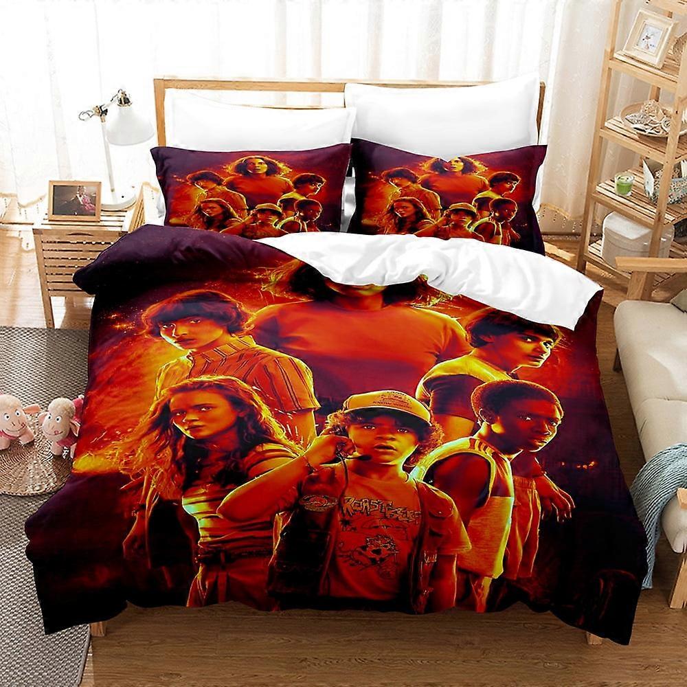 c5 Stranger Things 3D digital pattern plus printed bedding 3-piece set uu5