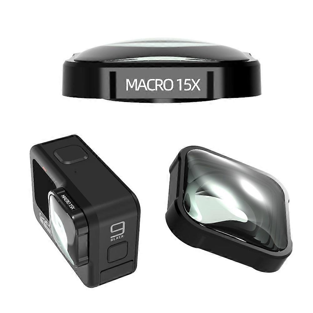 Camera Lens Filter 15X Macro Filter for Gopro Hero 9 Back Action Mini Camcorder Accessories