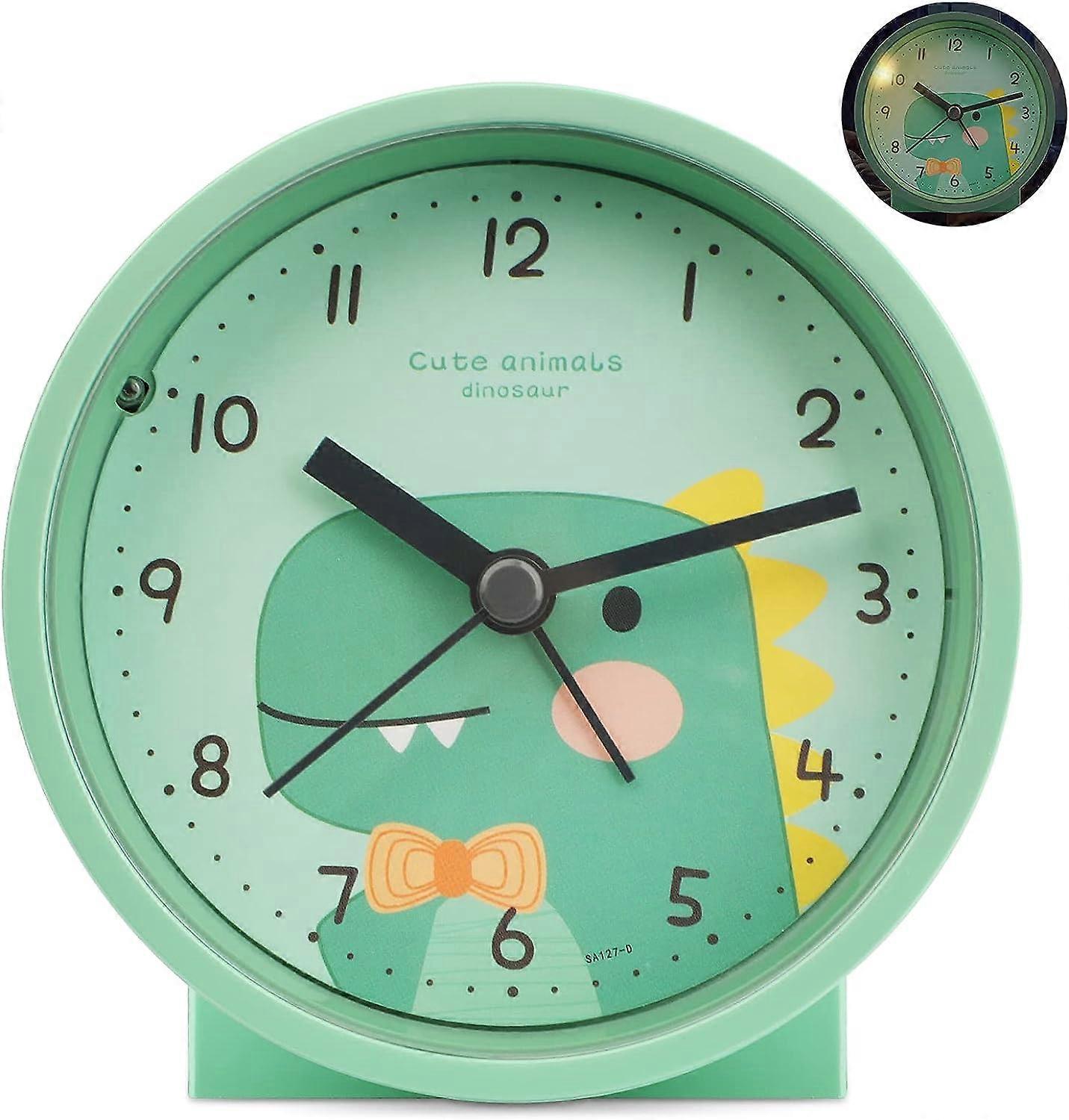 Children's alarm clock, travel alarm clock, small lightweight travel quartz alarm clock, silent analog alarm clock, no snooze,2024 Ping