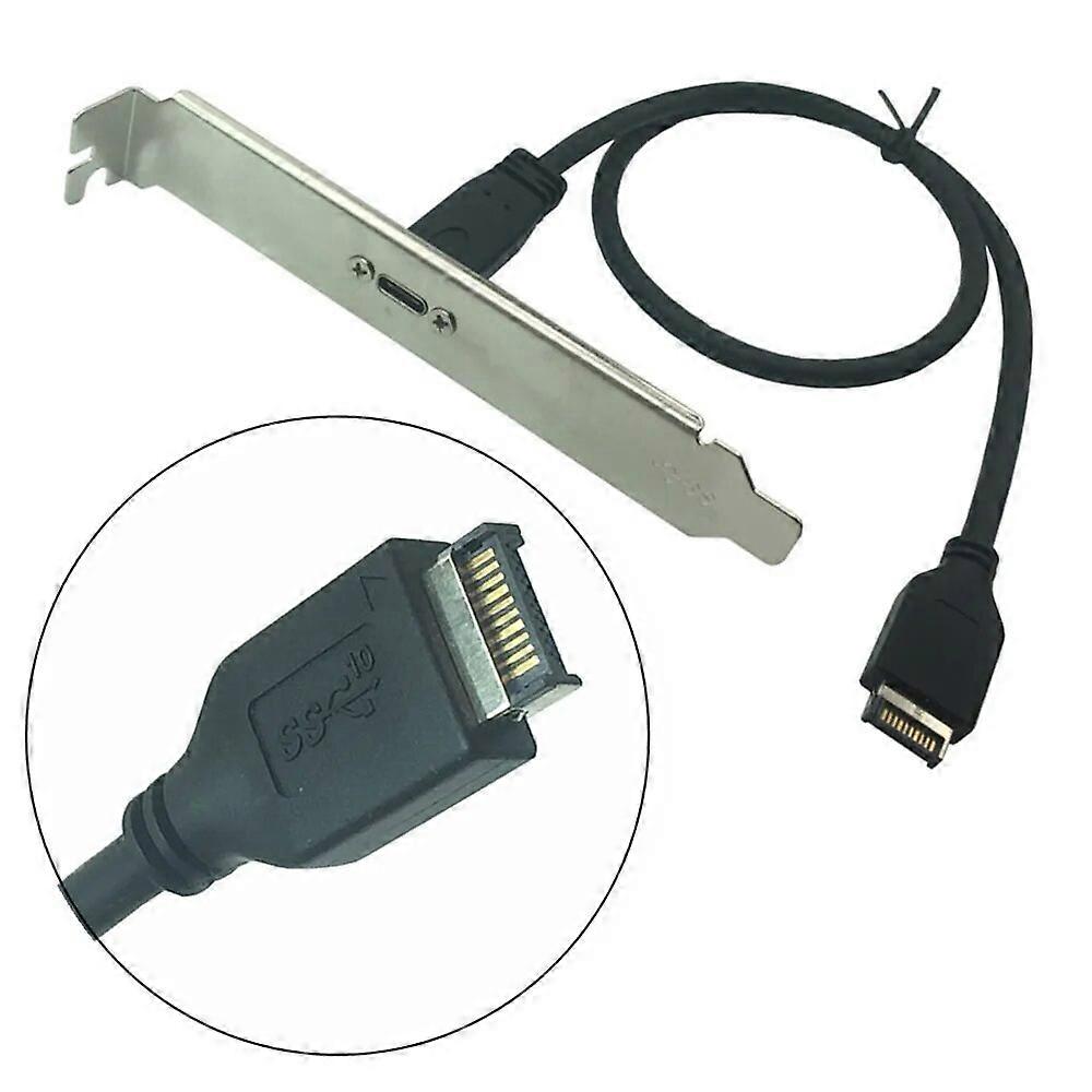 50cm USB 3.1 Front Panel Header Typ E Stecker auf USB-C Typ C Buchse Motherboard Motherboard Expansion Kabel Connector Draht Kabel