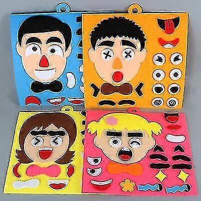Boy expression emotion diy felt z30660