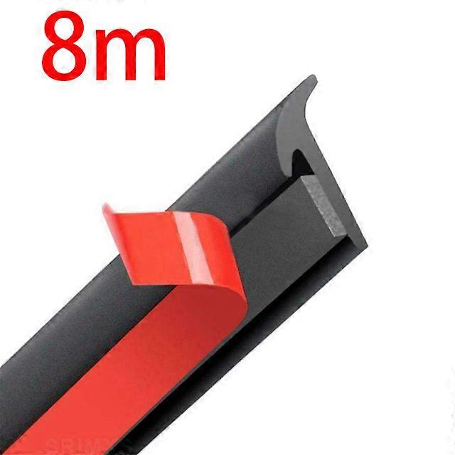 Universal Self Adhesive Auto Rubber Weather Draft Seal Strip Car Windshield Edge Sealing Strip Soundproof T-Type Edge Sticker