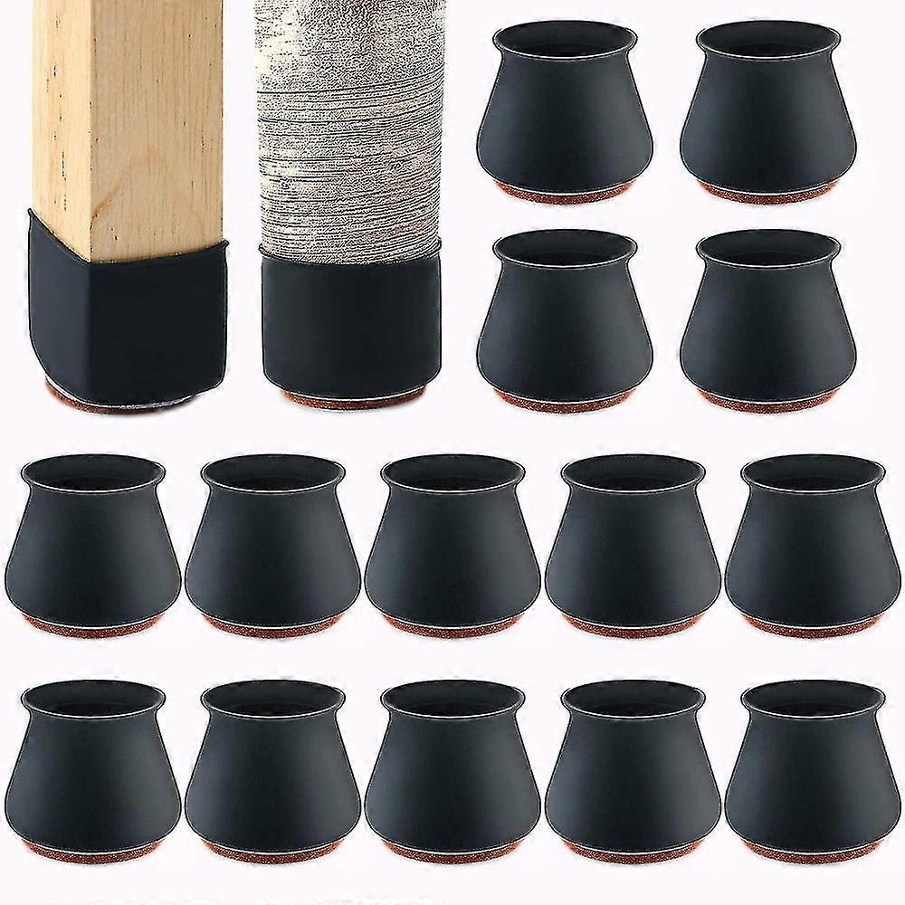 堅木の床24のPCのためのフェルトが付くシリコーン椅子の足のプロテクター