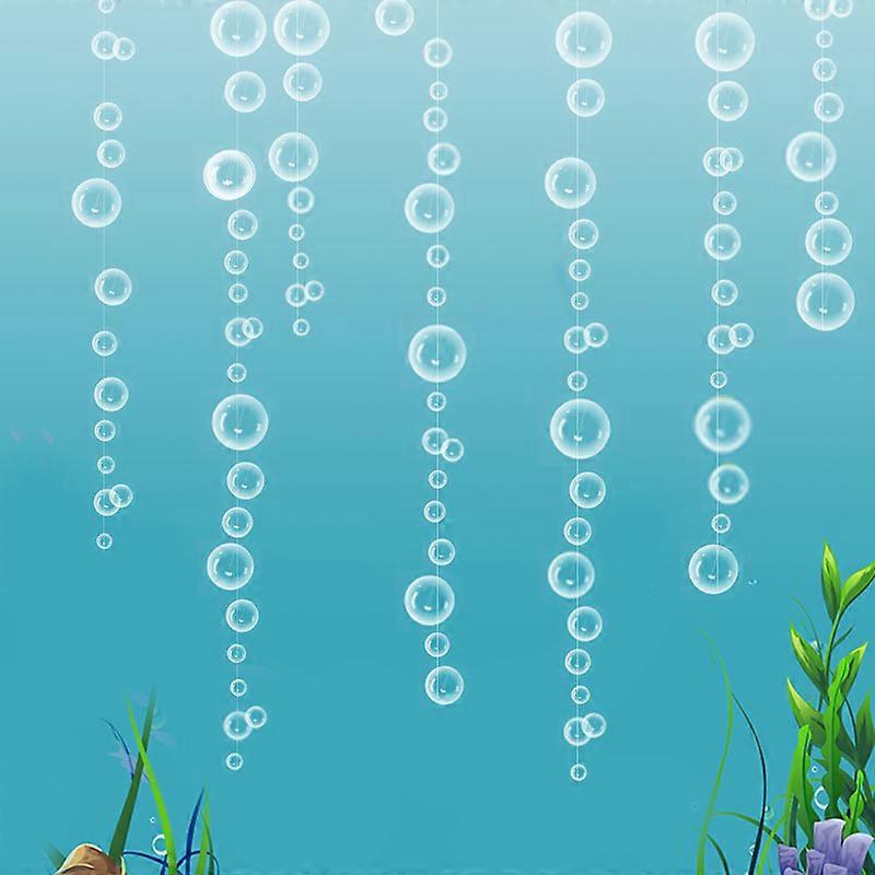 2pcs White Bubble Garlands Hanging Background Decor
