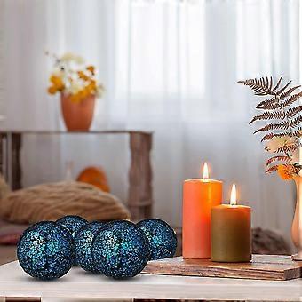 Woration Mosaic Glass Decorative Balls - 2.56 Inch Silver Mirror Orbs For Centerpieces, Bowls, Vases & Table Decor - View #10