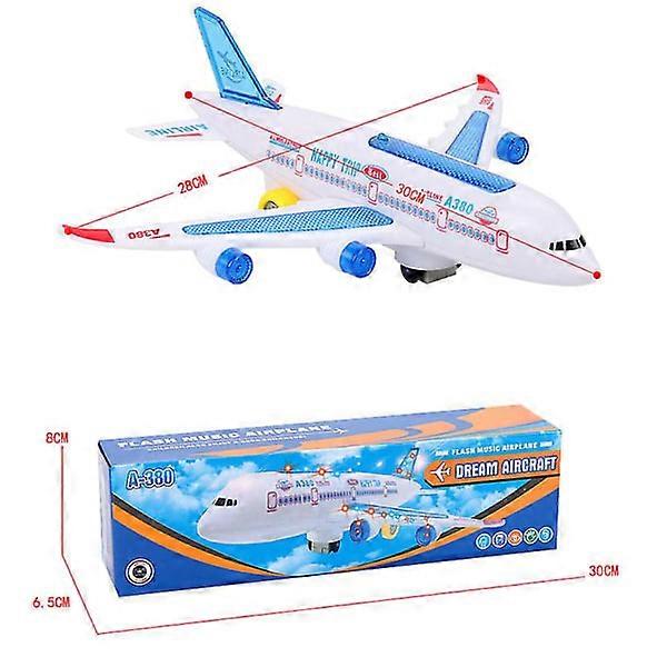 Super Aircraft Flash Electric Toy Airplane with Lights & Music