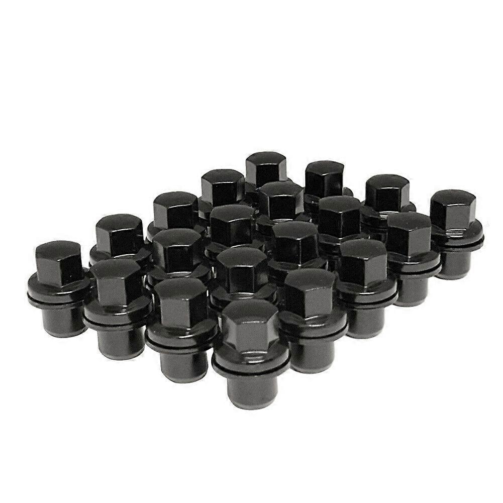 20X Black Lug Nuts M14X1.5 Fit for Land Range Sport LR3 LR4 LR2 Wheels