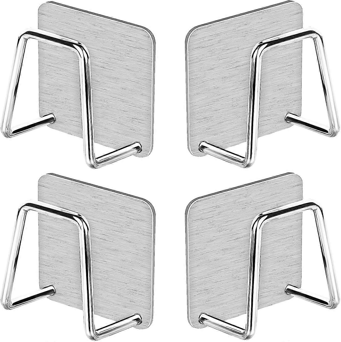 4pcs Sponge Holde  Stainless Steel