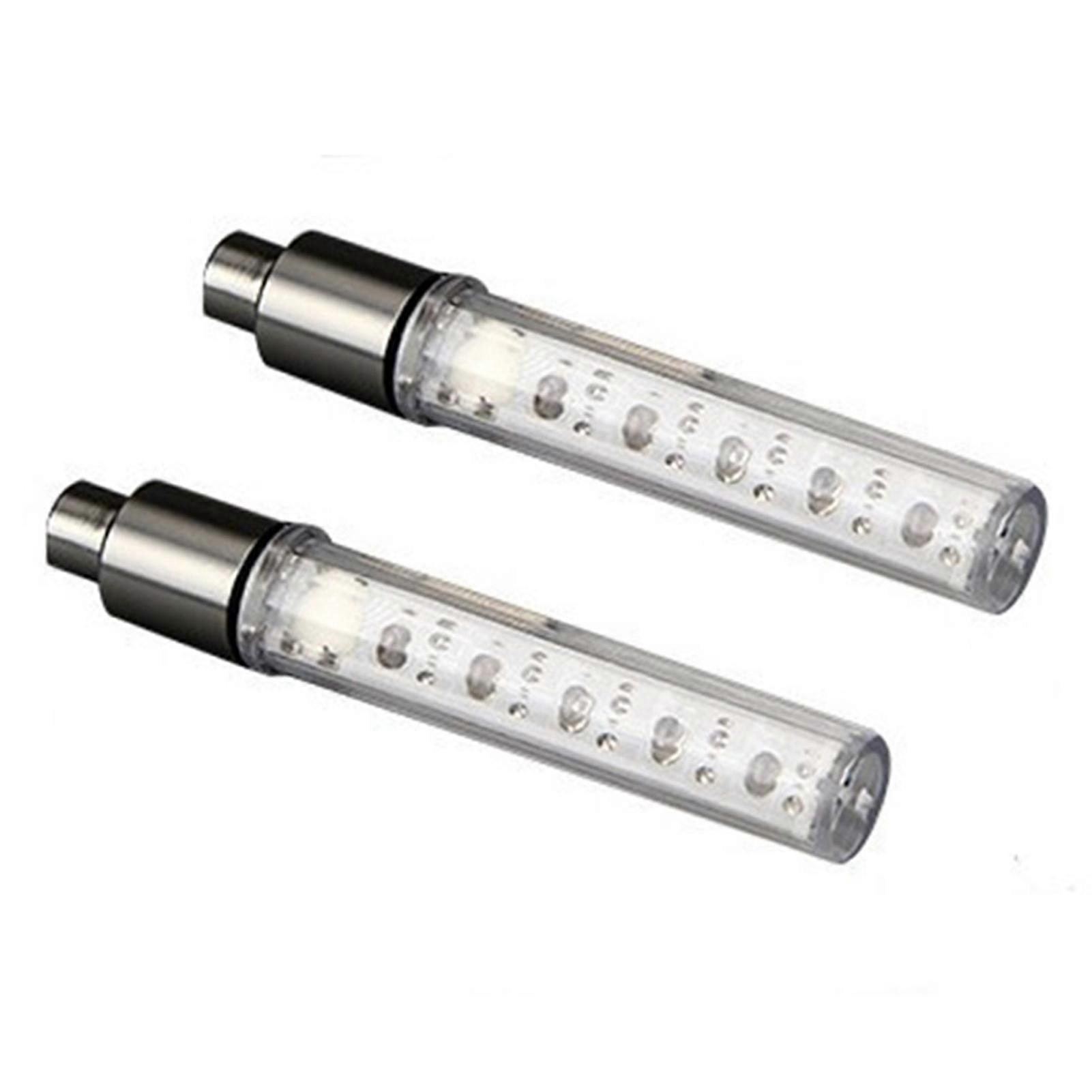Kaesi 2Pcs Tire Valve Lamp Convenient Wear-resistant Attractive Colorful LED Tyre Light for Bicycle