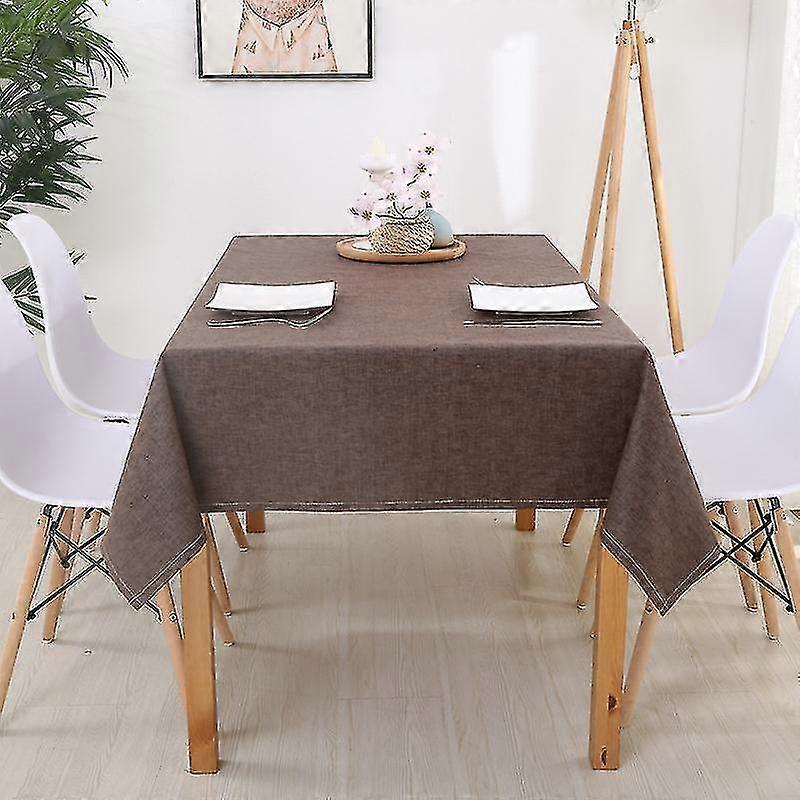 100% impermeabile Antimacchia Resistente alle macchie, semplice e moderna Tovaglia rettangolare a tinta unita per picnic campeggio e parte da pranzo