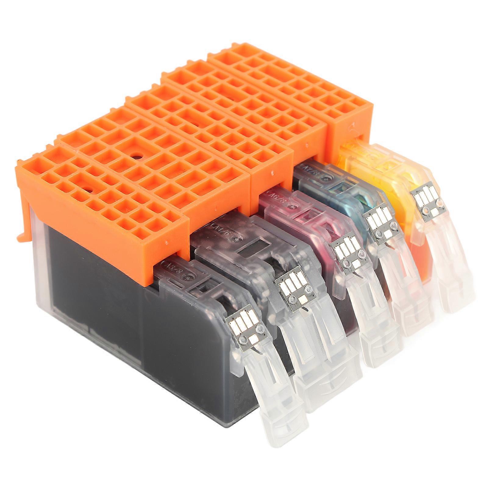 Ink Cartridge Set Black and Color Ink Cartridge Combo Replacement for PIXMA IP4810 IP4910 IX6510 MG5210 MG5310 BK BK C M Y