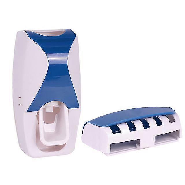 Toothpaste Dispenser Holder, Wall Mounted Toothpaste Squeezer Automatic Toothpaste Dispenserblue