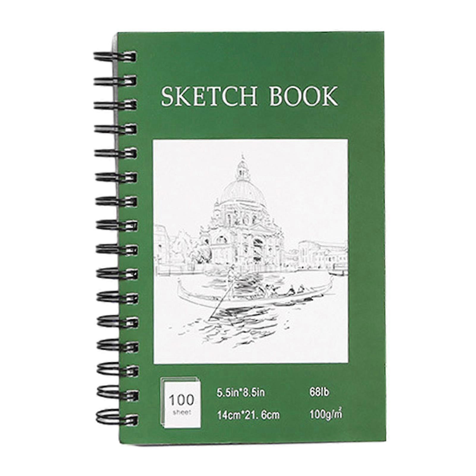 Art Students Coils Sketch Book Smudge-proof High-Definition Sketch Notebook for Outdoors