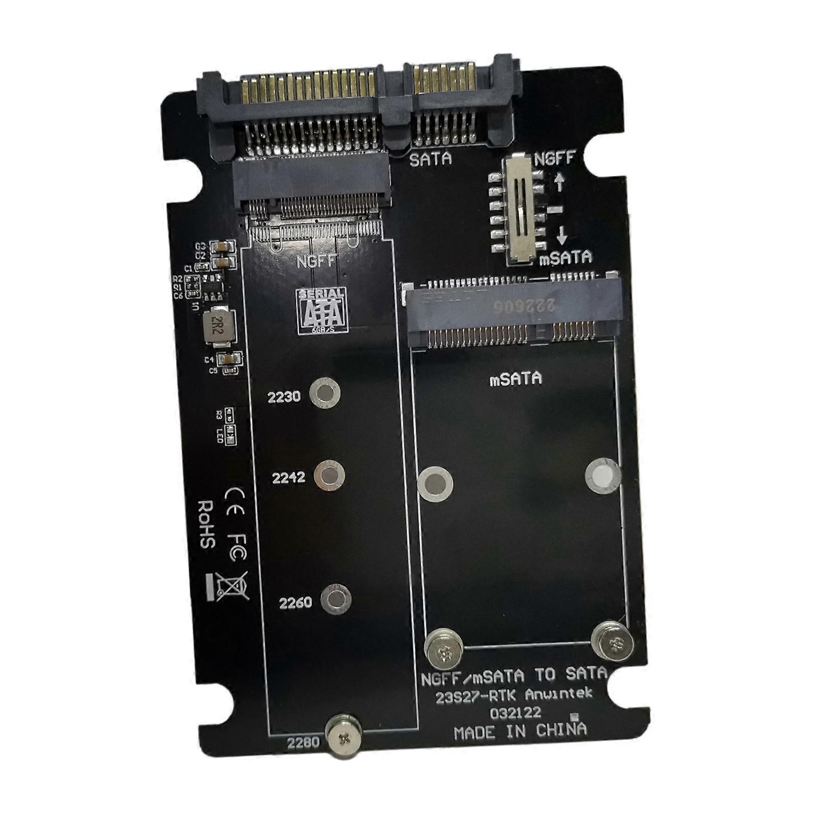 Hard Drive Adapter with Screwdriver Practical Data Transfer SSD Convert Card