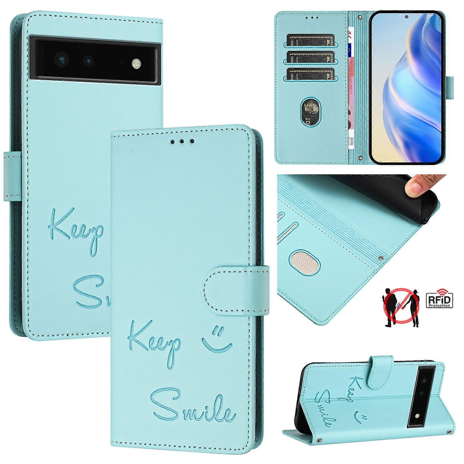 Smile RFID Leather Case For Google Pixel 6