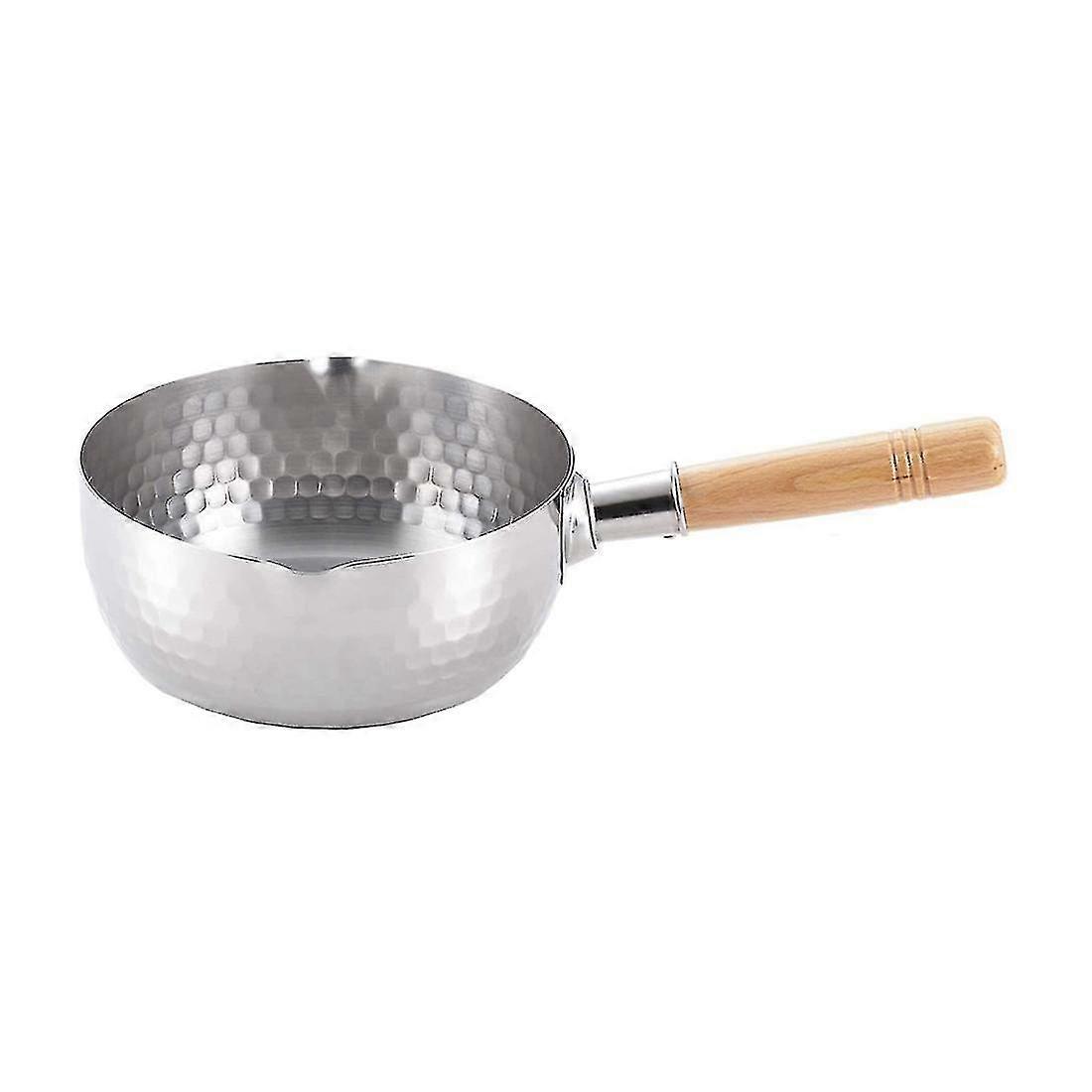 pan home uncoated non-stick Japanese-style thickened stainless steel milk pot instant noodle soup pot baby food