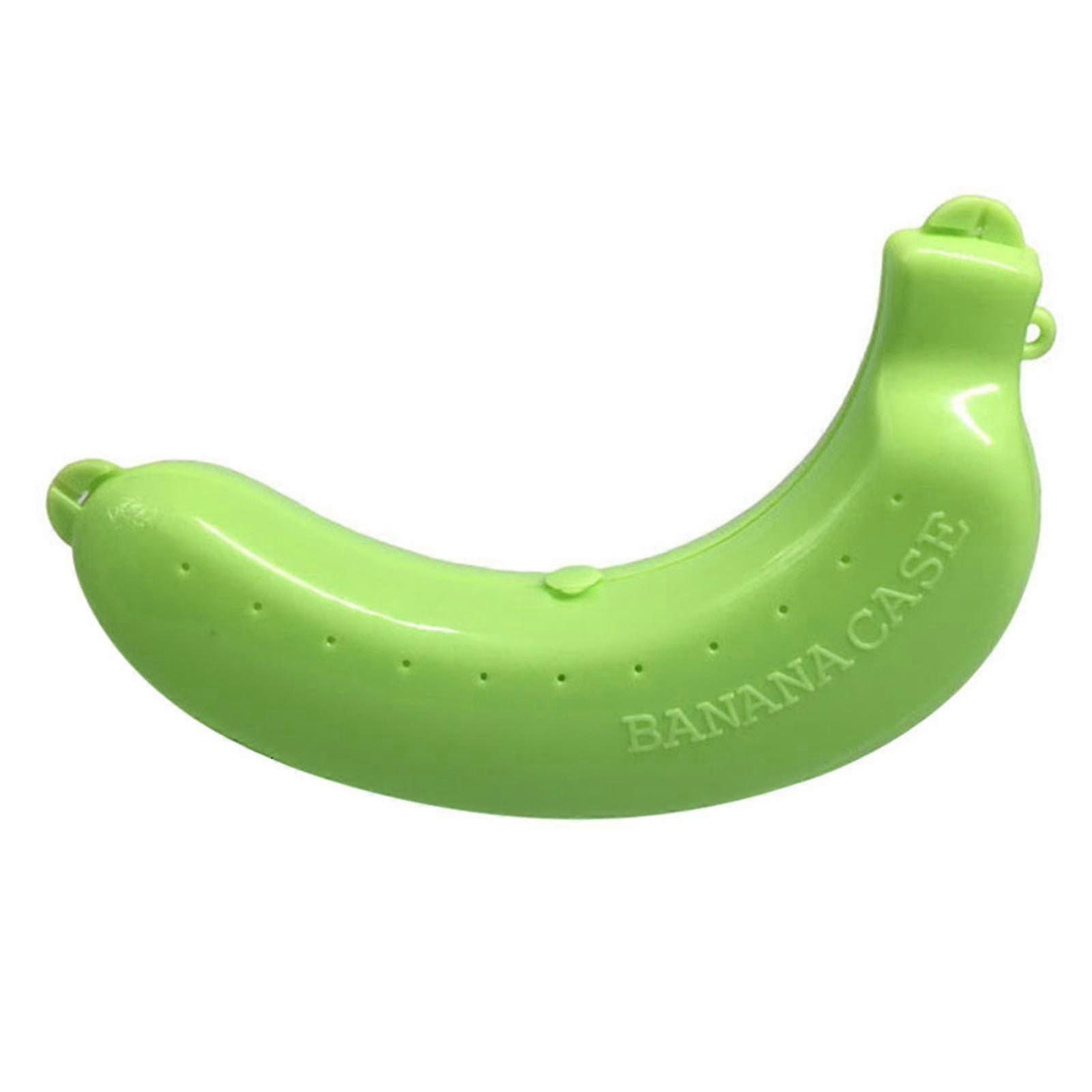 3PCS لطيف الموز حالة حامي مربع رحلة حاوية في الهواء الطلق الفاكهة الموز تخزين حامل السفر التبعي