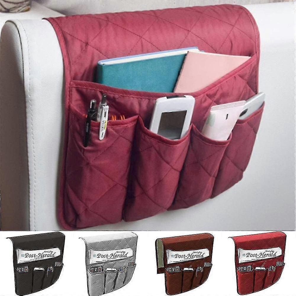 Sofa Armrest Hanging Storage Bag Remote Snack Tidy Organiser Home