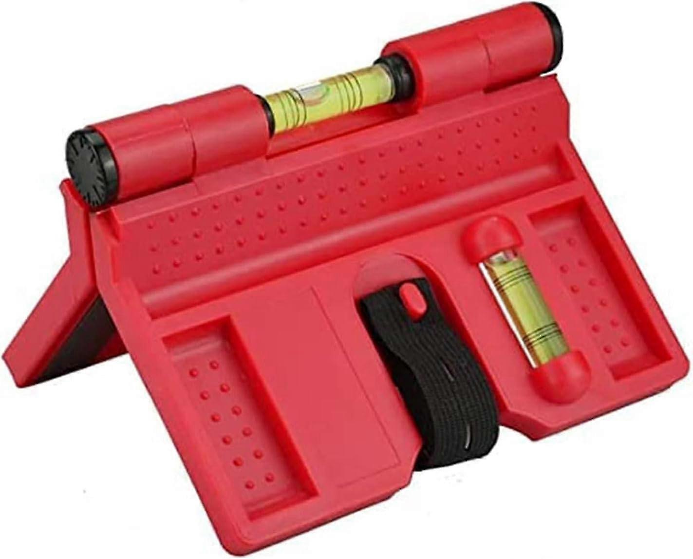 Post Angle Level, Magnetic Post Level, Rigid Post Level, Angle Level Indicator, Post Angle 188 * 134mm For Pipes, Masonry, Beams(red)