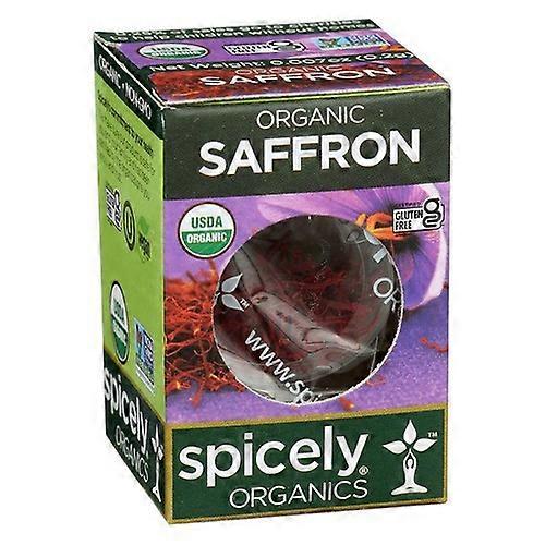 Spicely Organics Organic Saffron ,0.007 Oz (Case Of 6)