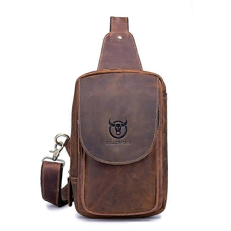 Men Leather Retro Shoulder Bag Diagonal Bag