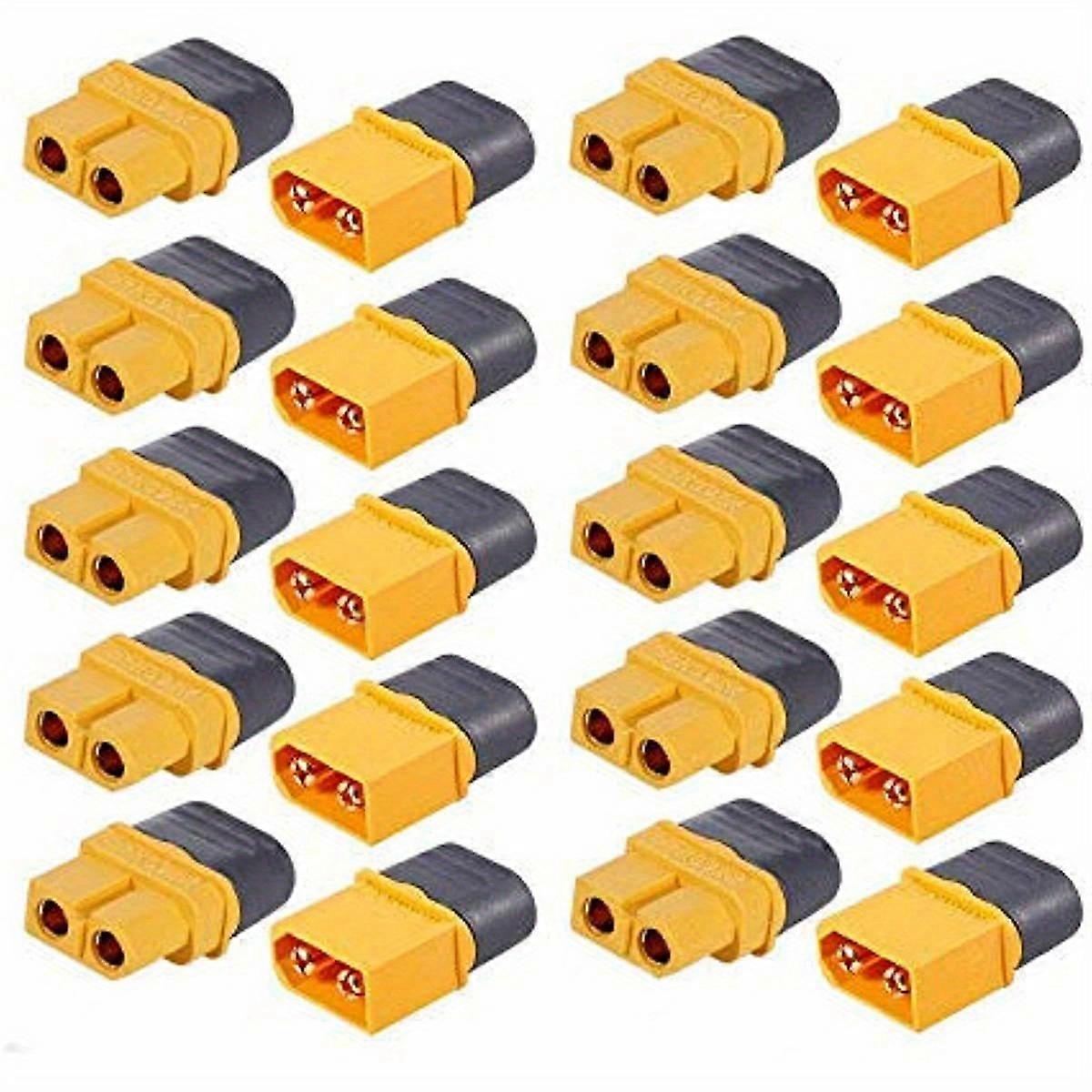 10 pairs Upgraded XT60H Male Female Bullet Connectors Plugs - Secure and Reliable Connection for High-Powered Devices