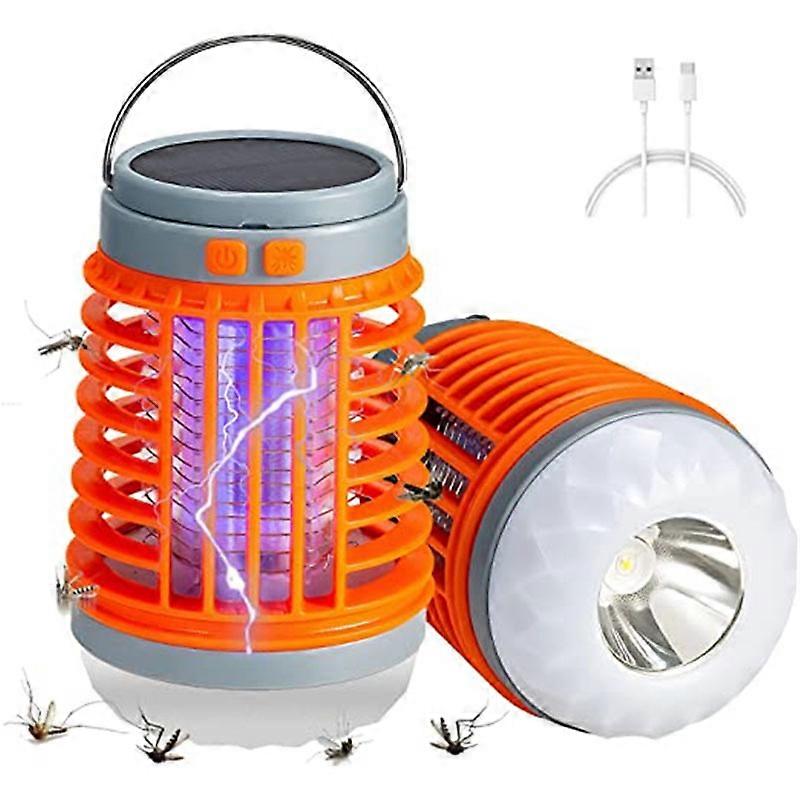 Multifunctional Bug Zapper Portable Mosquito Zapper with USB and Solar Charging