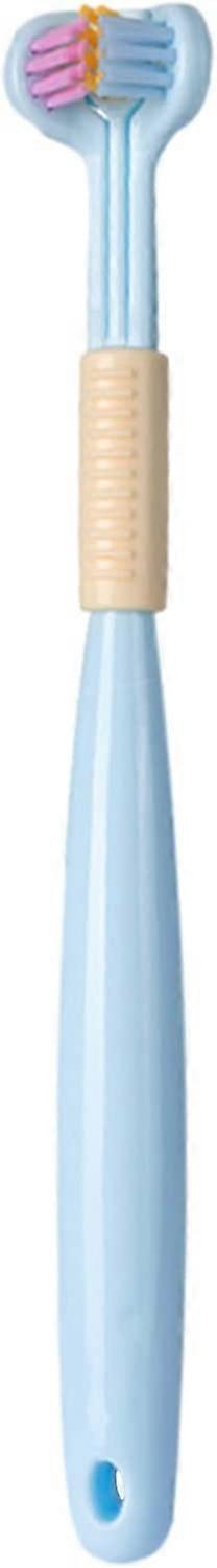Triple Head Toothbrush, 3 Sided Toothbrush, Three-Faced Toothbrush Deep Cleaning Soft Bristle Triple Toothbrush For Kids Home Travel
