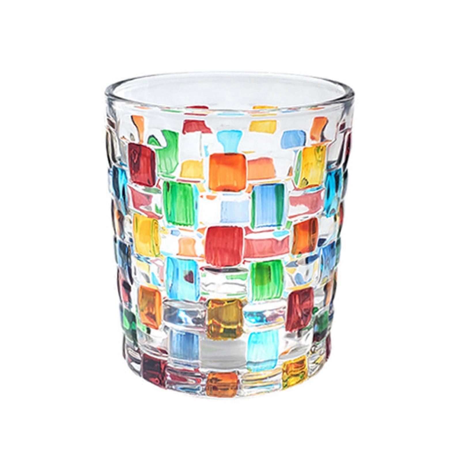 Creative whiskey glasses Drinking Creative Painted crystal Irregular Whiskey Water Wine Cup