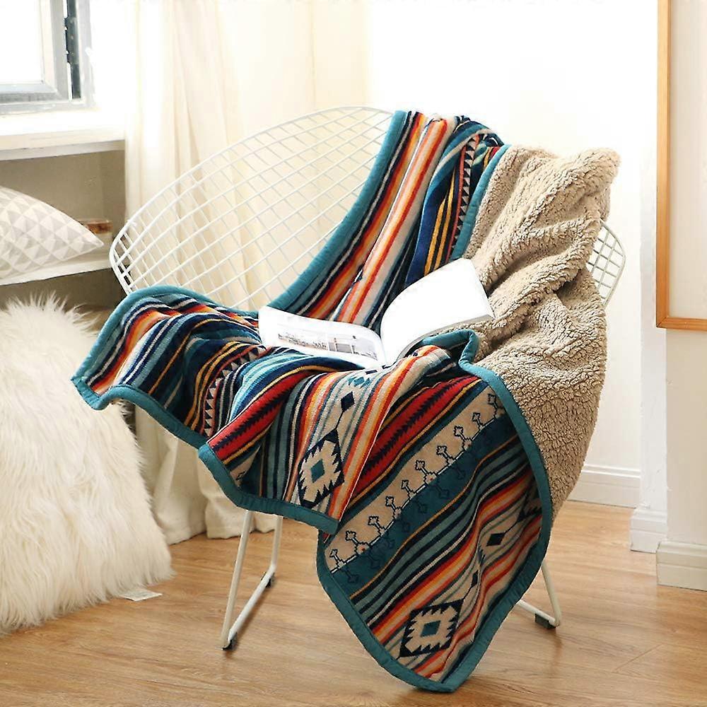 Καρό Fleece Κουβέρτα 125x150cm,Μαλακή και Άνετη,Αναστρέψιμες Κουβέρτες