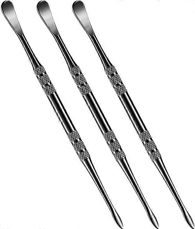 3 confezioni strumento di intaglio in acciaio inossidabile arcobaleno nero argento e oro 12 cm 4,71 pollici accessori per fumatori