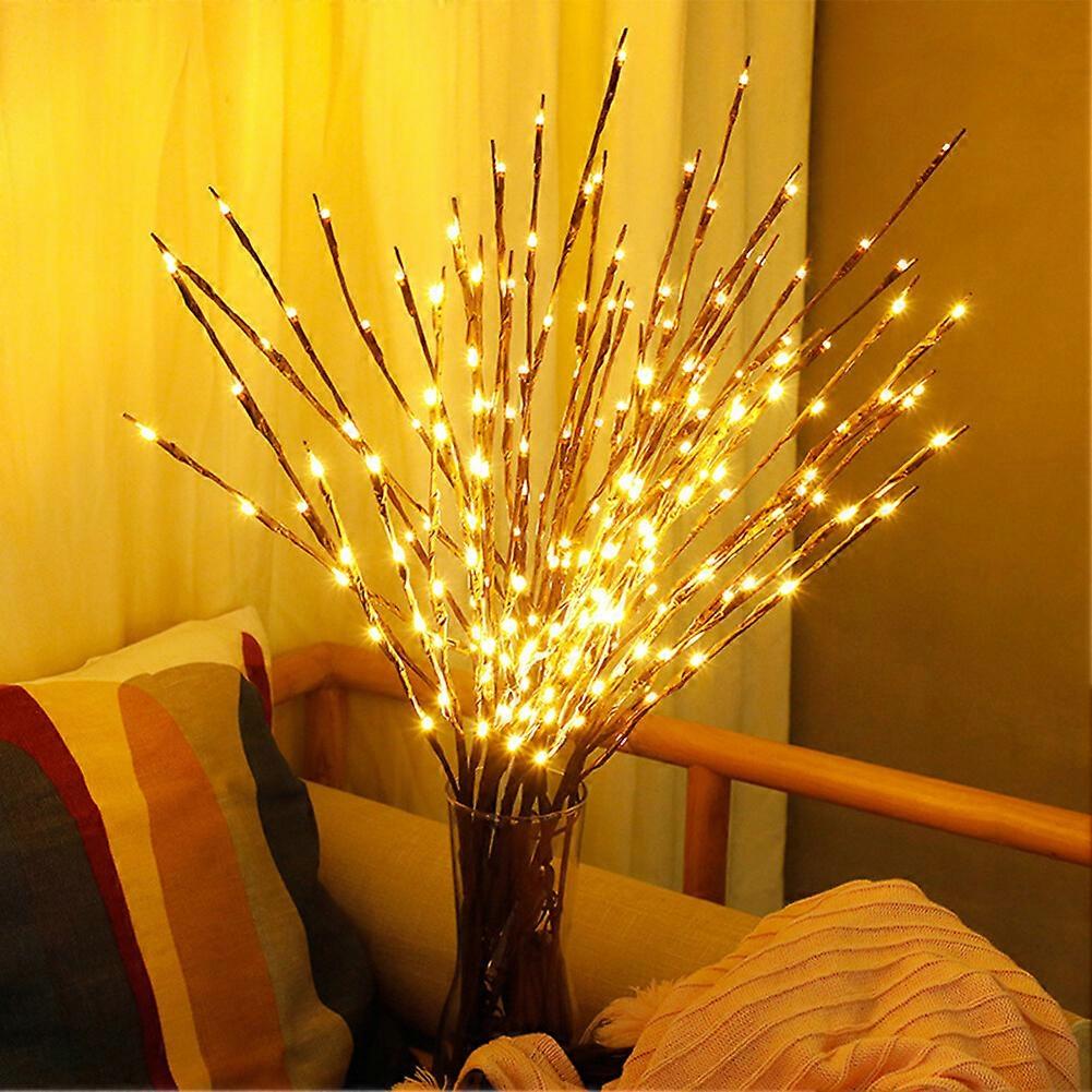 Led Branch Light Zasilany baterią Oświetlony wazon z gałęziami Wypełniacz Willow Tree Sztuczna mała gałązka Lampa LED