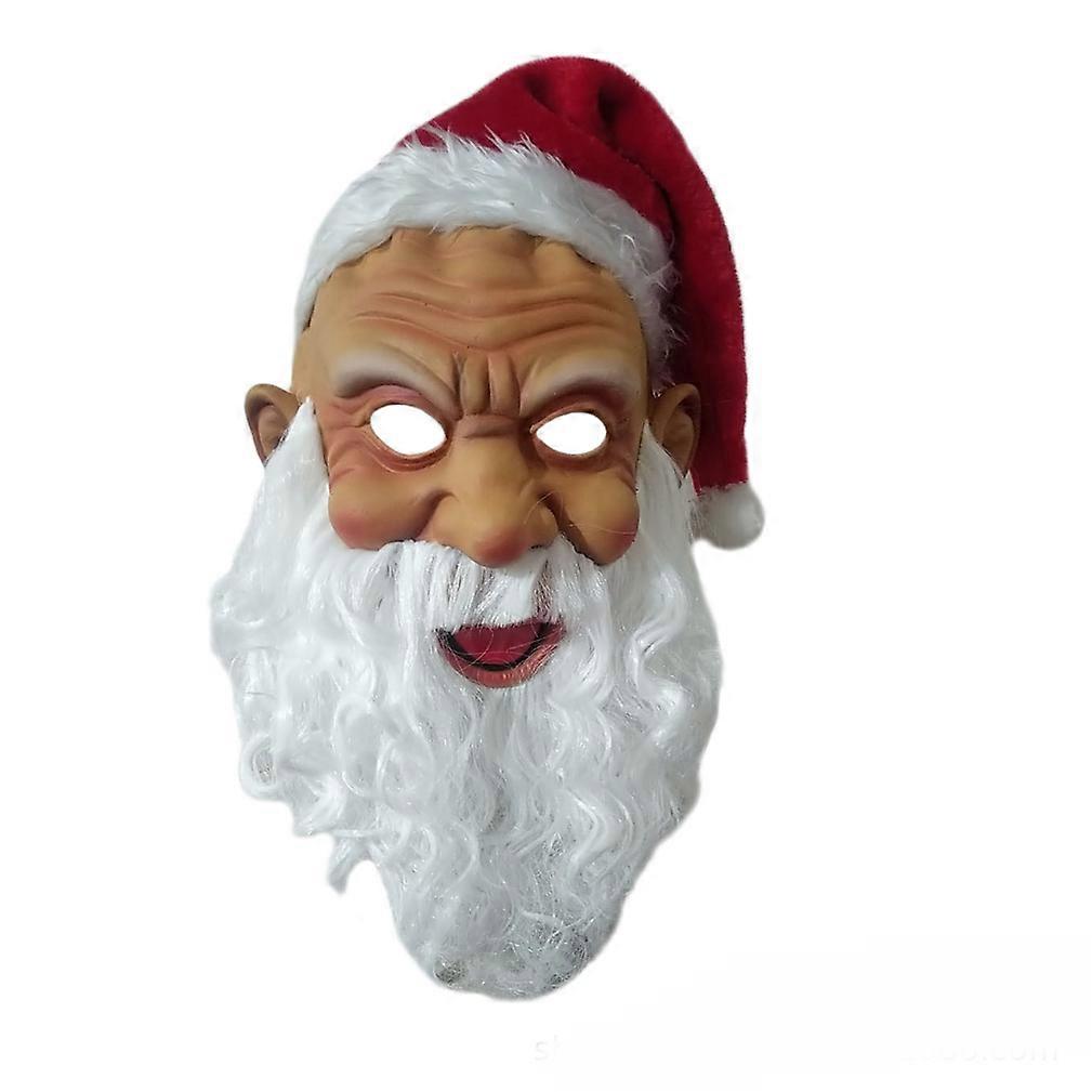Santas Mask Latex Full Face Mask Halloween Cosplay Prop