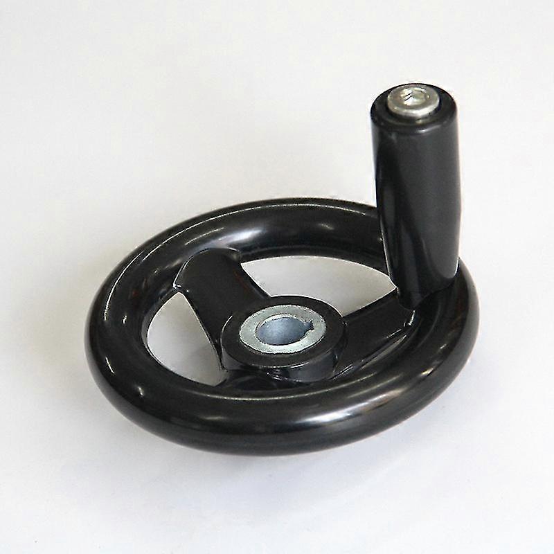 Milling Machine 12 x 125mm Spoke Handwheel Black